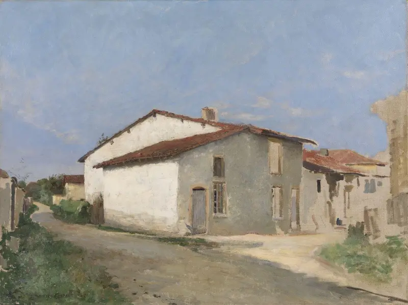 Street in Damvillers av Jules Bastien-Lepage