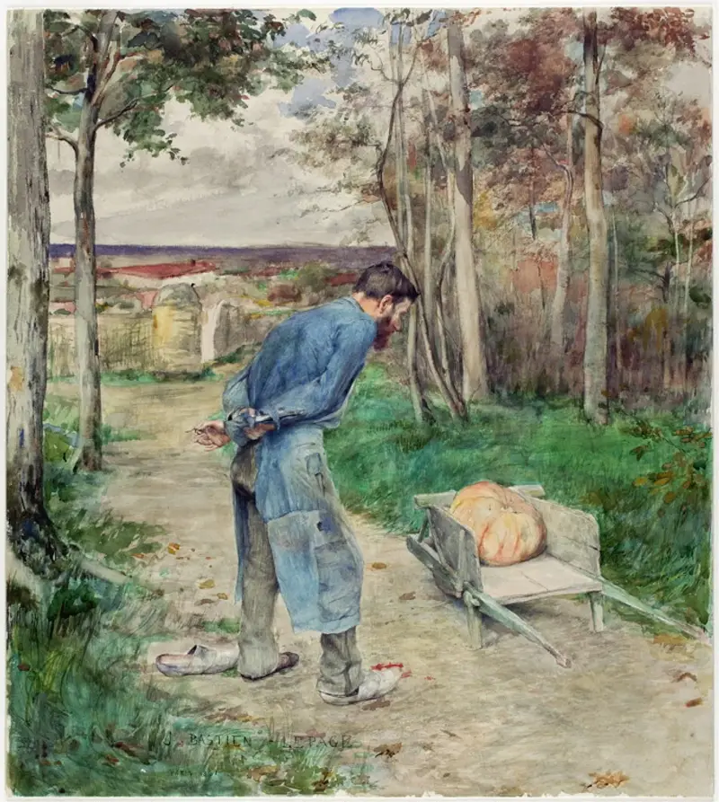 Ekollonet och pumpan av Jules Bastien-Lepage