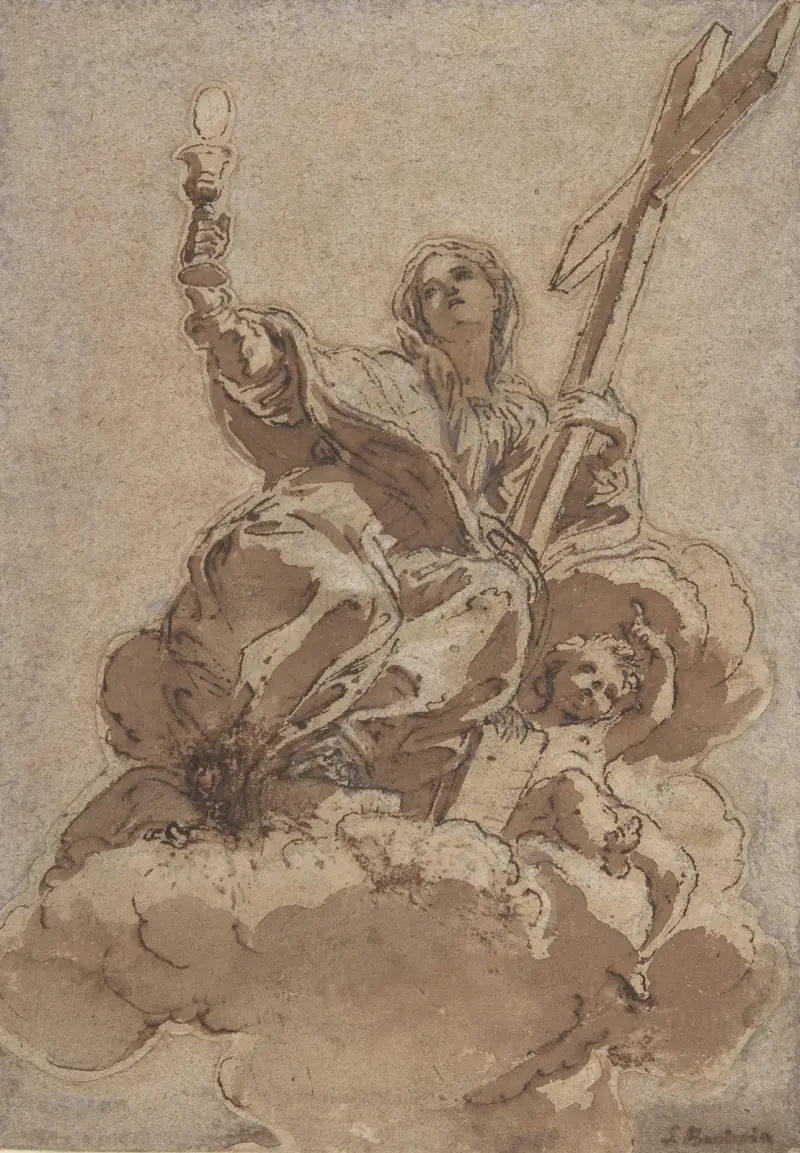 Allegorisk figur av tron av Giovanni Battista Gaulli
