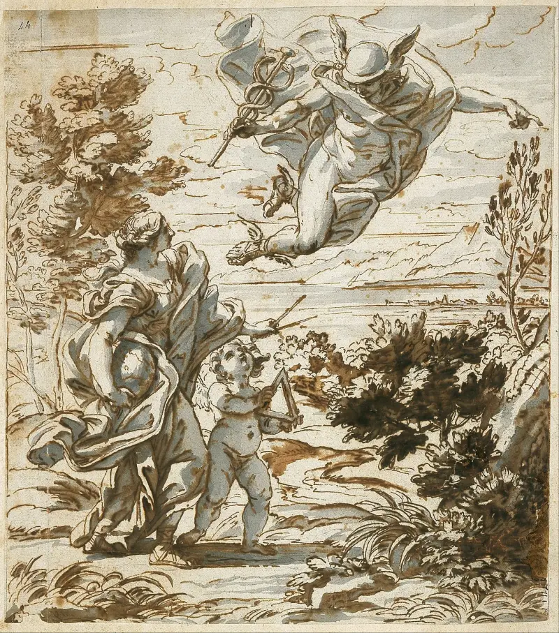 Mercury Leading Geography av Giovanni Battista Gaulli