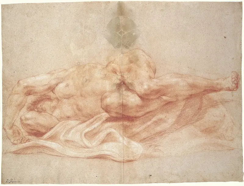 Nøgen mand av Giovanni Battista Gaulli