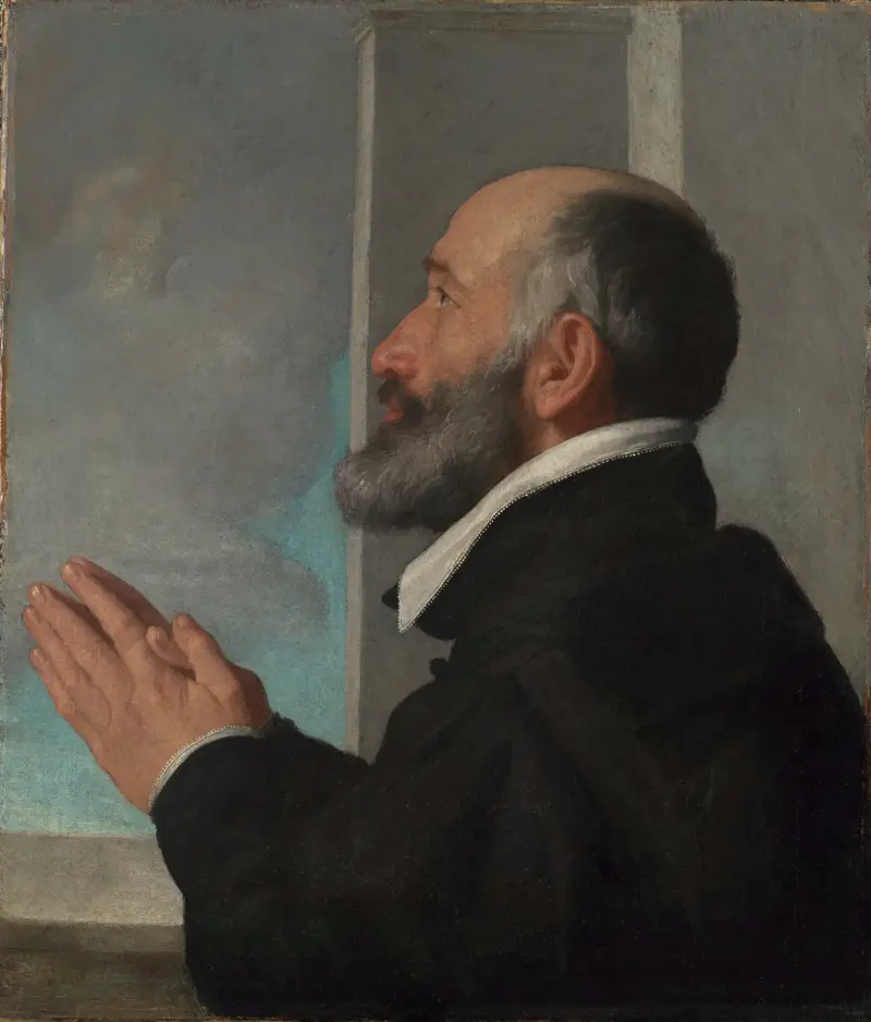 Bildnis eines Stifters von Giovanni Battista Moroni