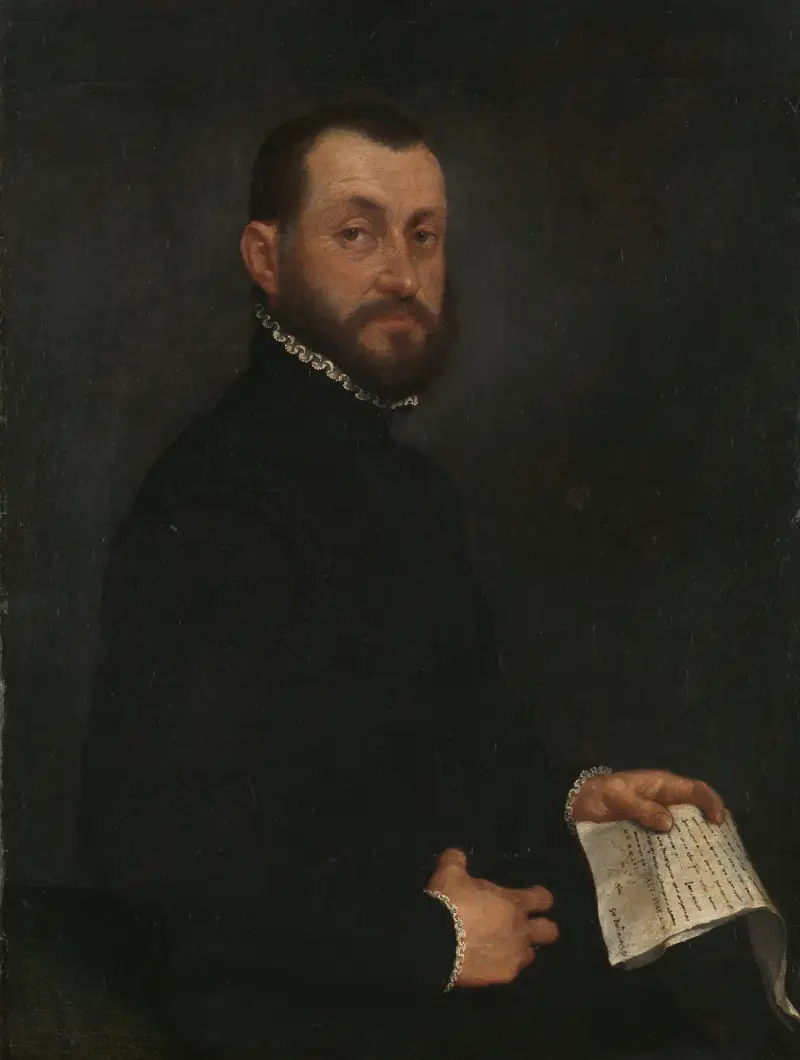 Porträtt av en man, 1565 av Giovanni Battista Moroni