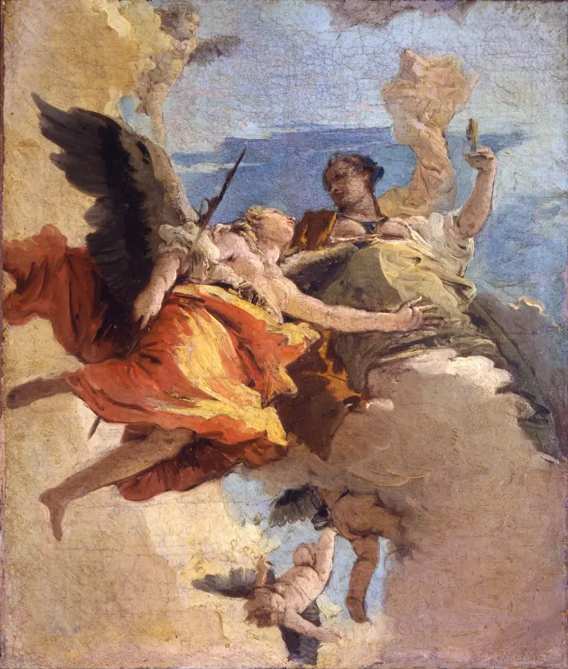 Allegorie der Tugend und des Adels von Giovanni Battista Tiepolo