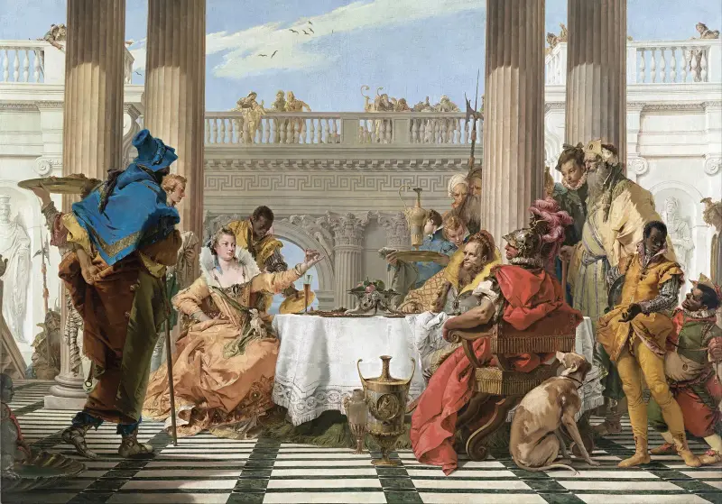 The Banquet Of Cleopatra – nr 1 av Giovanni Battista Tiepolo