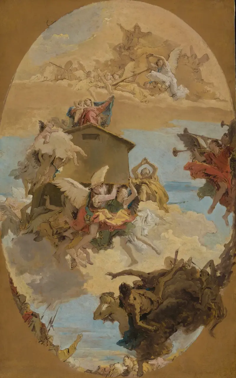 Das Wunder des Heiligen Hauses von Loreto von Giovanni Battista Tiepolo