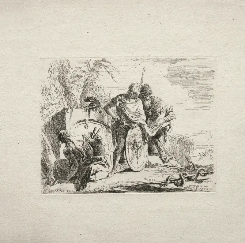 Den unge soldaten och astrologen av Giovanni Battista Tiepolo