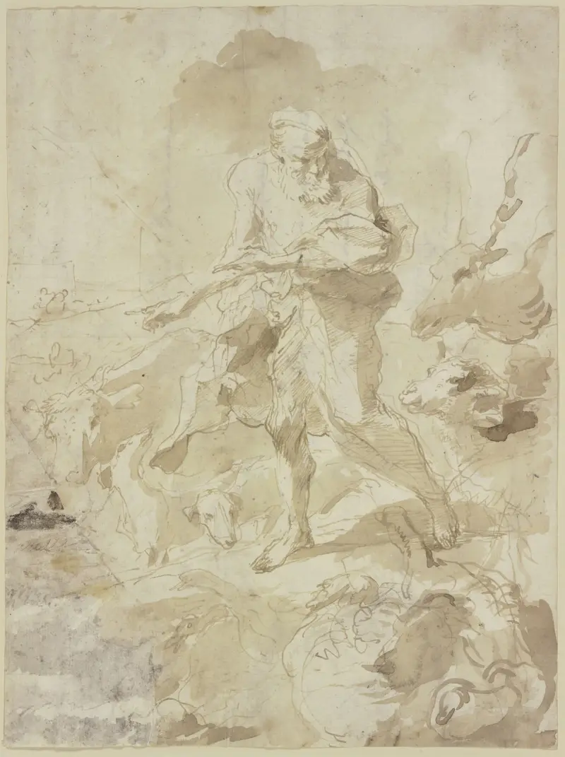 Noa med djuren av Giovanni Benedetto Castiglione