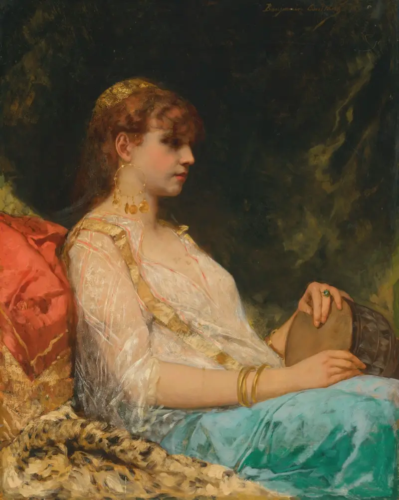 L’Orientale au Tambour av Jean-Joseph-Benjamin Constant