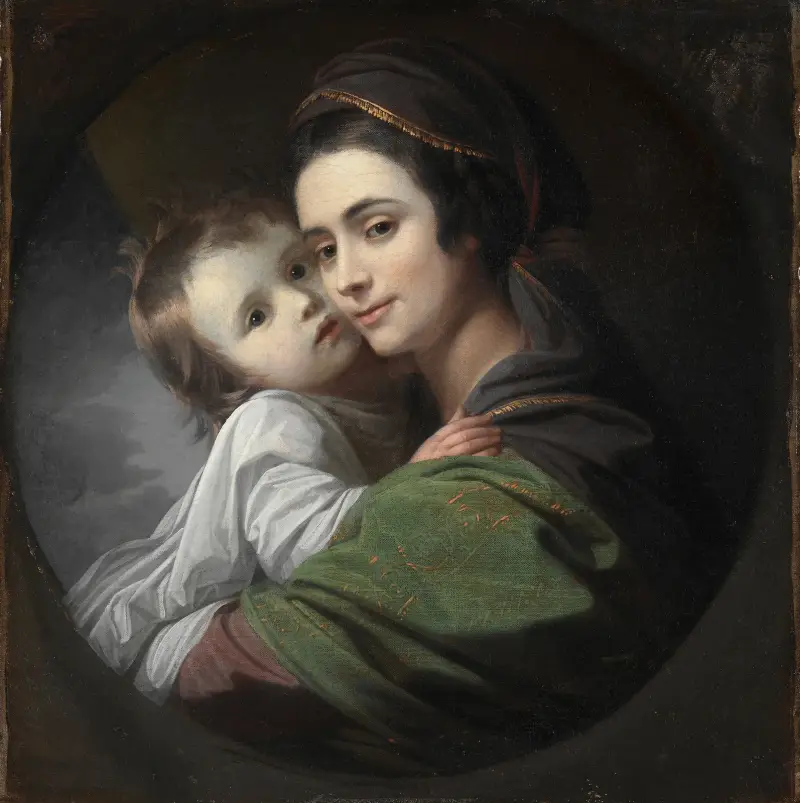 Elizabeth Shewell West och hennes son Raphael av Benjamin West