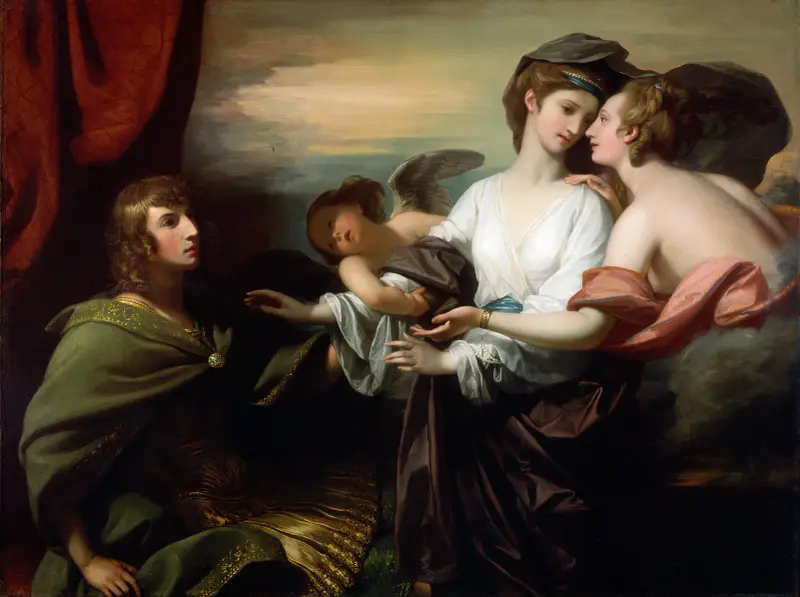 Helen Brought To Paris av Benjamin West