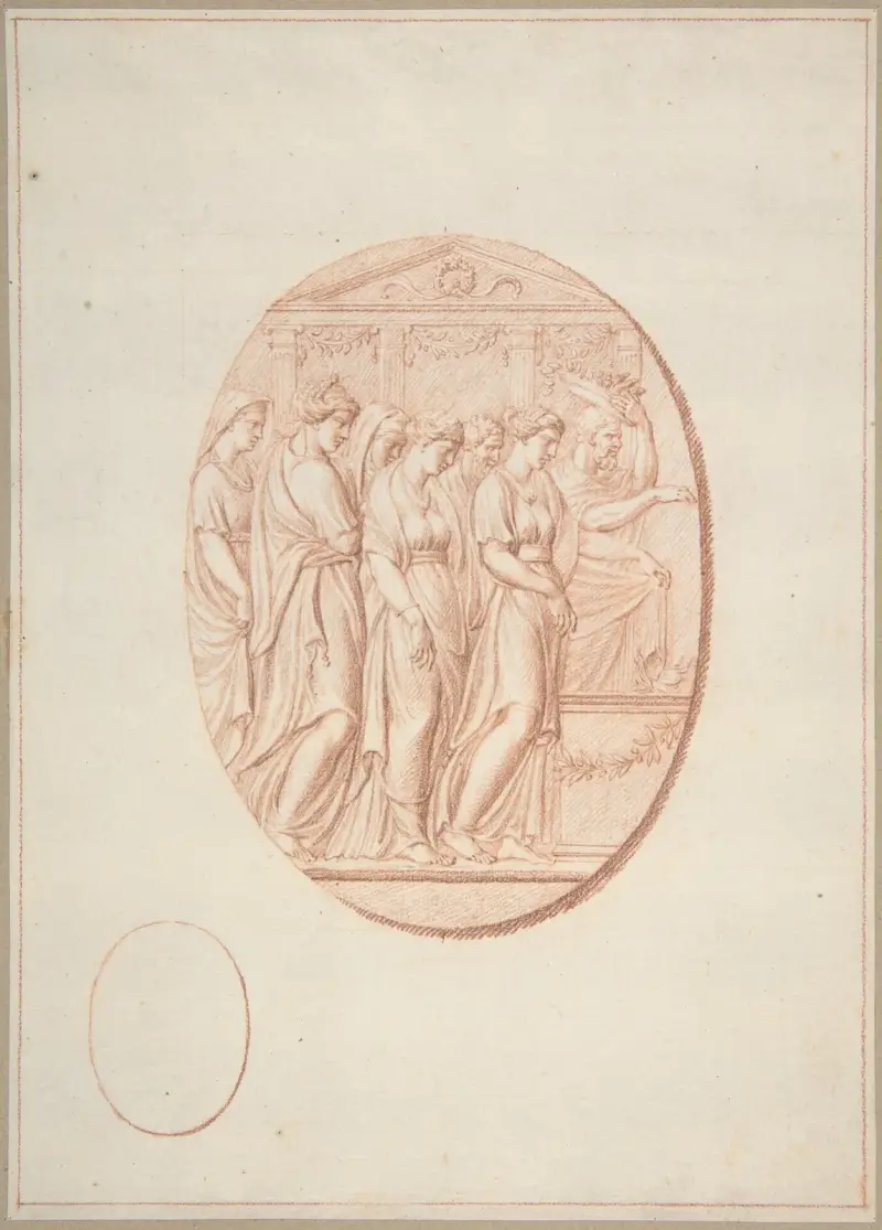 Figuren vor einem Altar von Bernard Picart