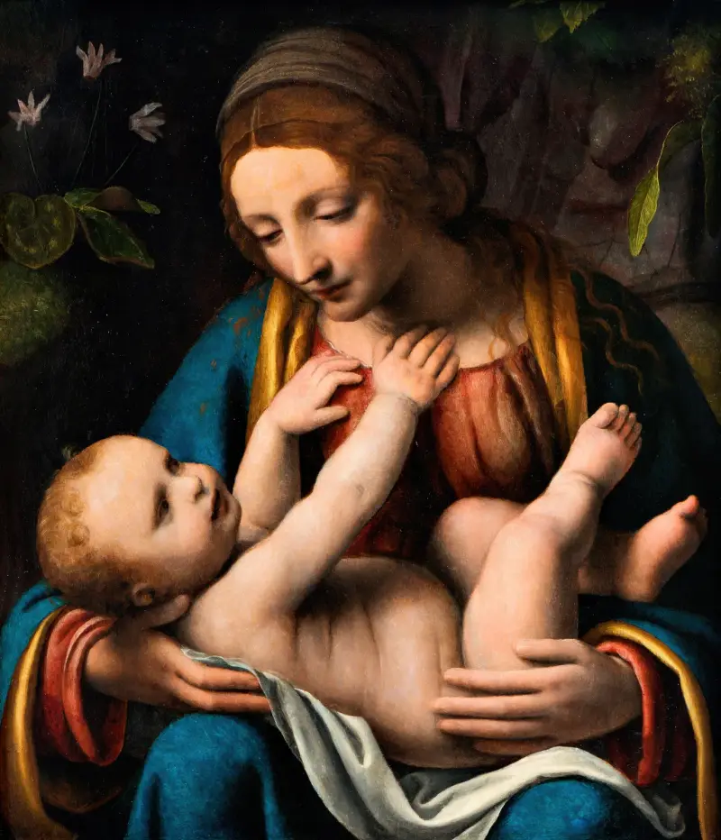 Madonnan med Kristusbarnet av Bernardino Luini