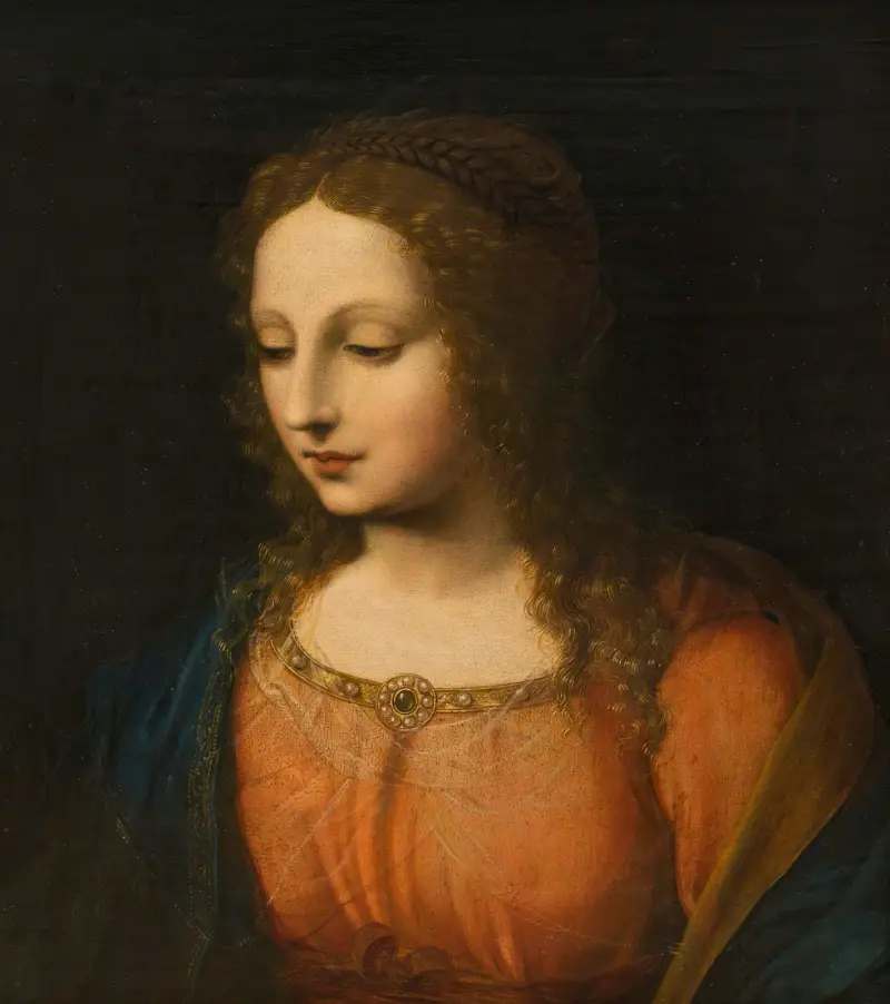 Porträtt av en kvinna av Bernardino Luini