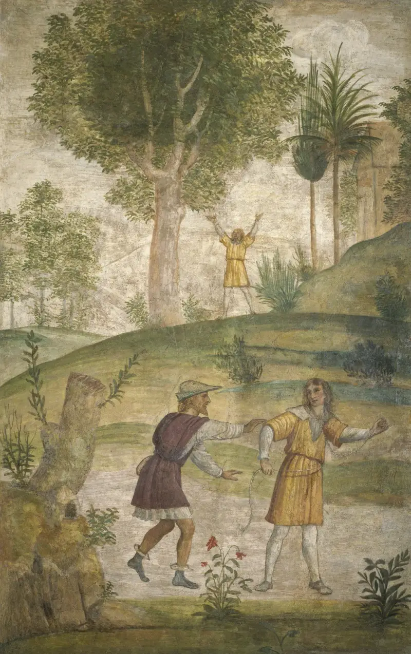 Kefalos förtvivlan av Bernardino Luini