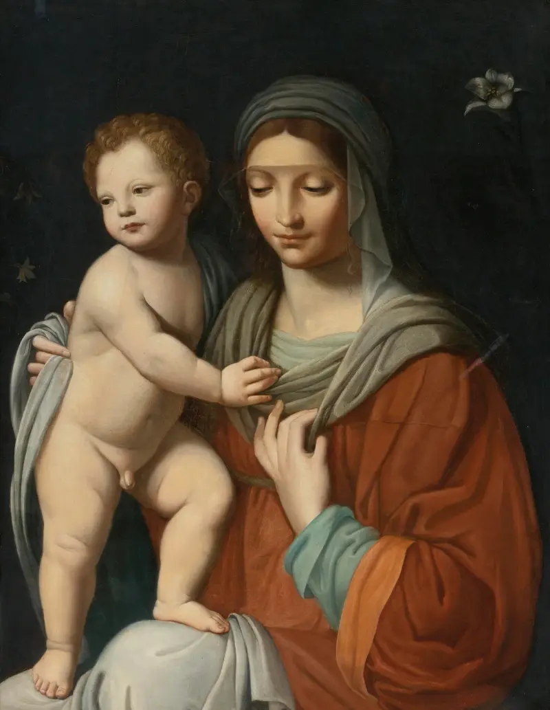 Virgin And Child av After Bernardino Luini