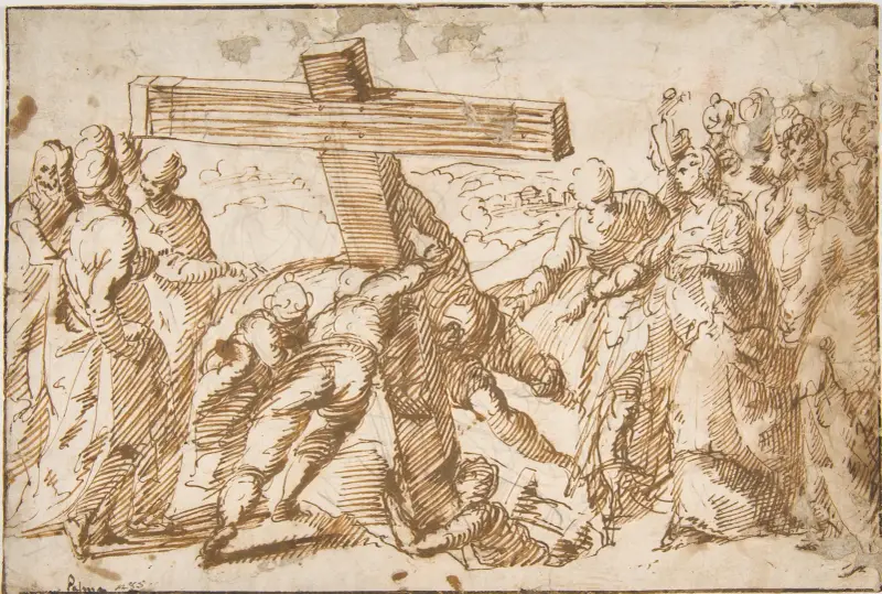 The Discovery of the True Cross av Bernardo Strozzi