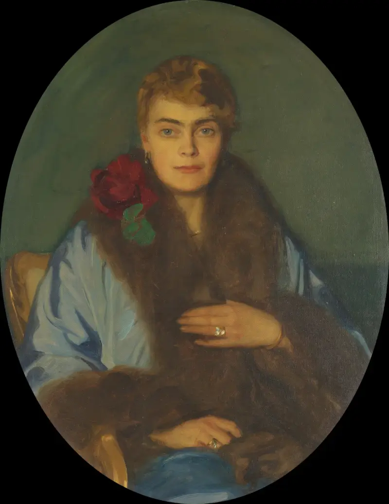 Porträtt av Hilda Österman, 1918 av Bernhard Österman