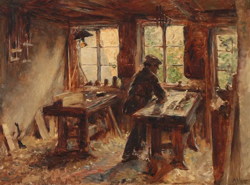Från snickarens verkstad av Bertha Wegmann