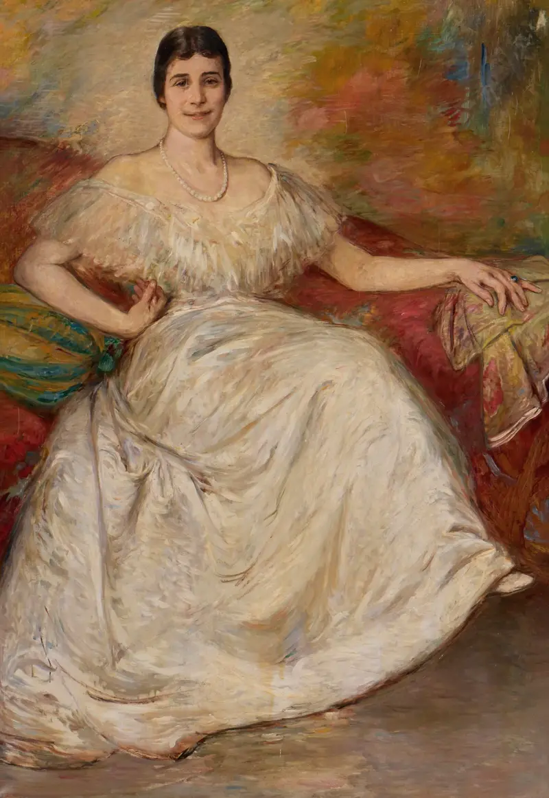 Porträtt av en dam – nr 2 av Bertha Wegmann