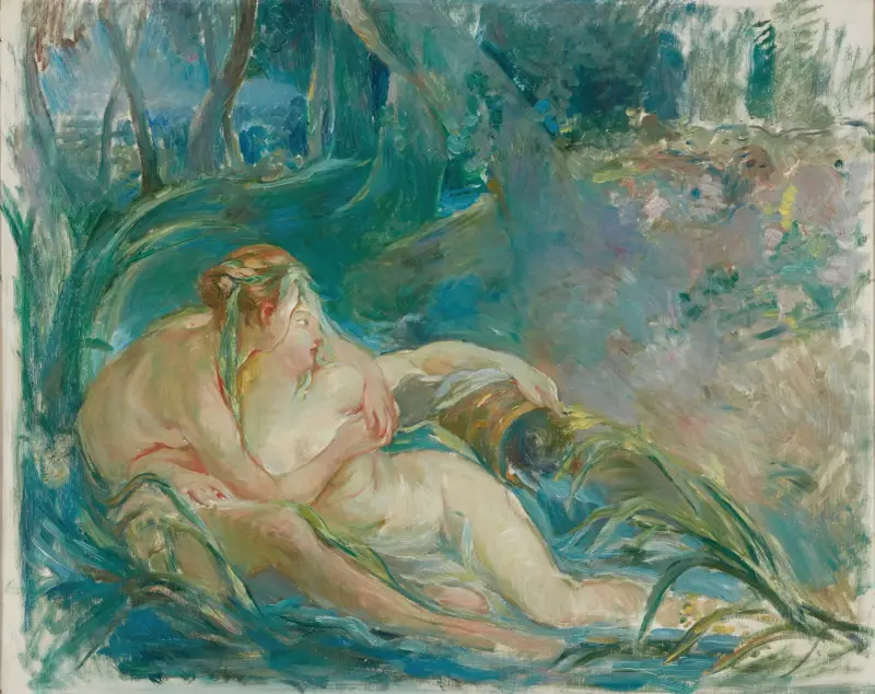 Apollon offenbart der Schäferin Issé seine Göttlichkeit von Berthe Morisot