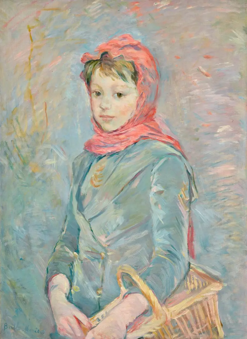 Flicka med korg av Berthe Morisot