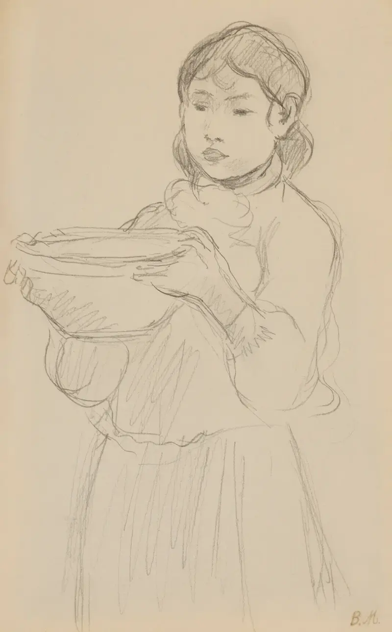 La jatte de lait av Berthe Morisot