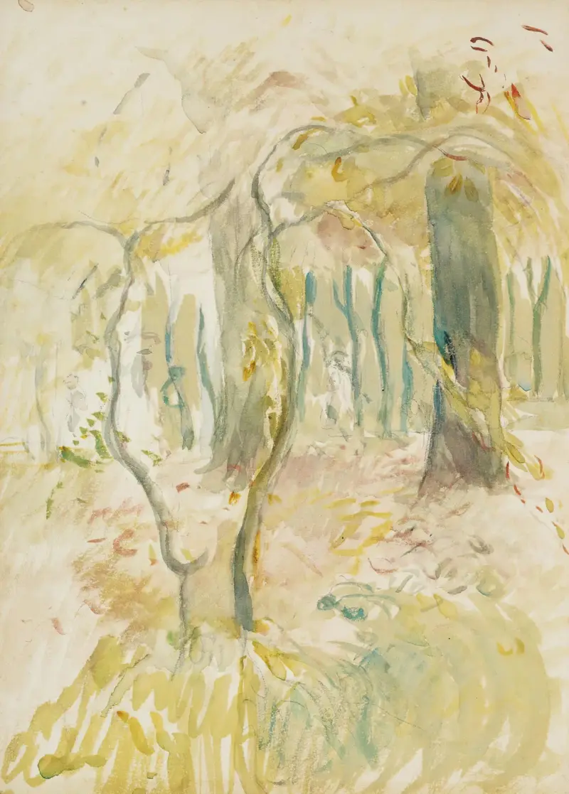 Pod stromy, Berthe Morisot