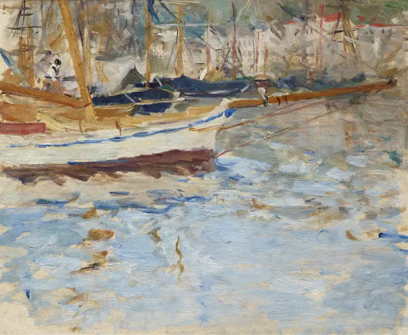 Der Hafen von Nizza von Berthe Morisot
