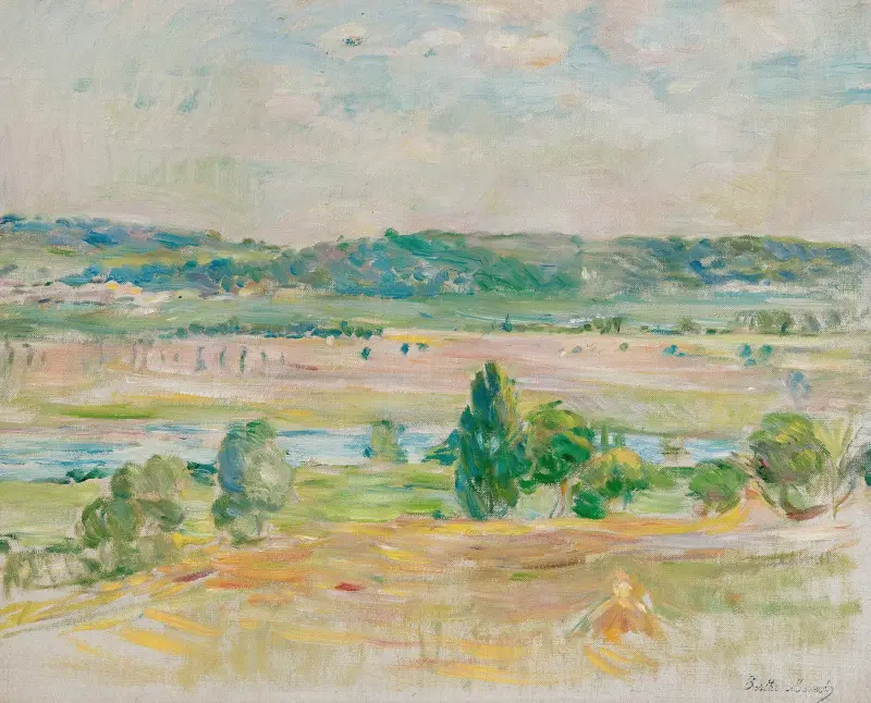Blick auf die Seine bei Mézy von Berthe Morisot