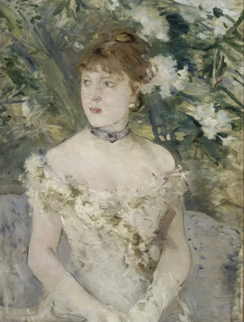 Ung flicka i balklänning av Berthe Morisot