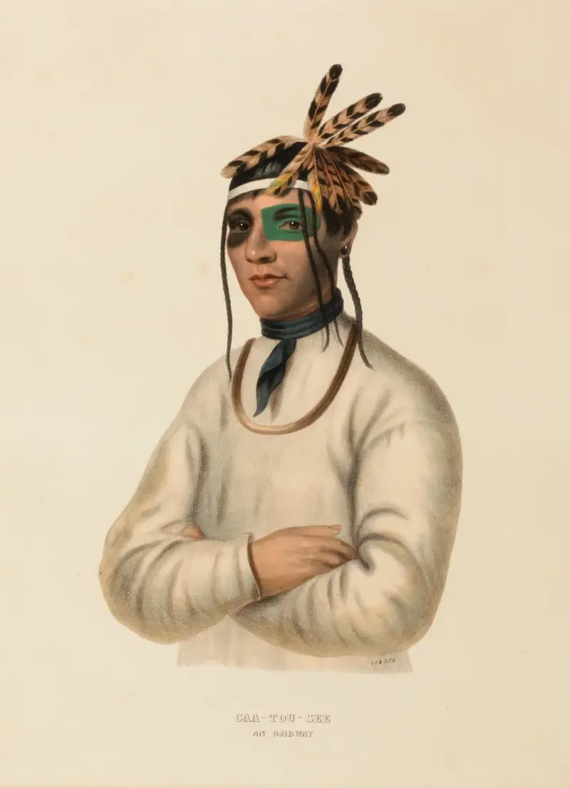 Caa-Tou-See. Ein Ojibwe von Charles Bird King