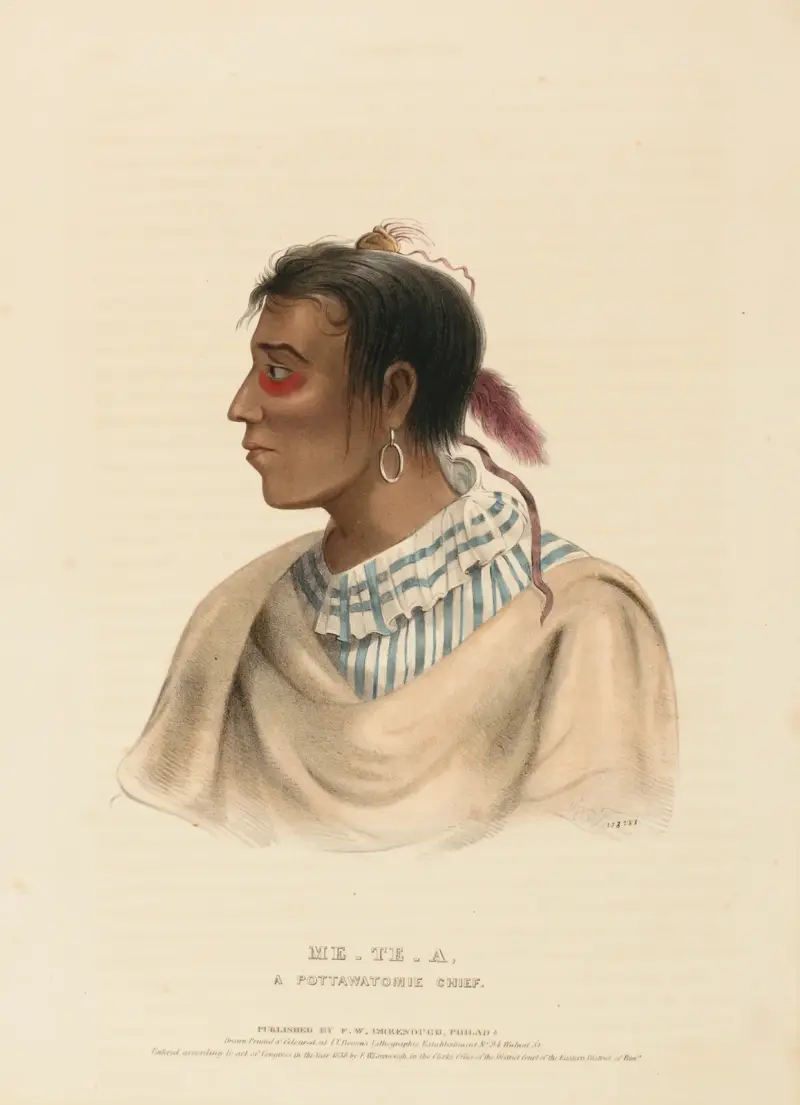 Me-Te‑A, A Pottawatomie Chief av Charles Bird King