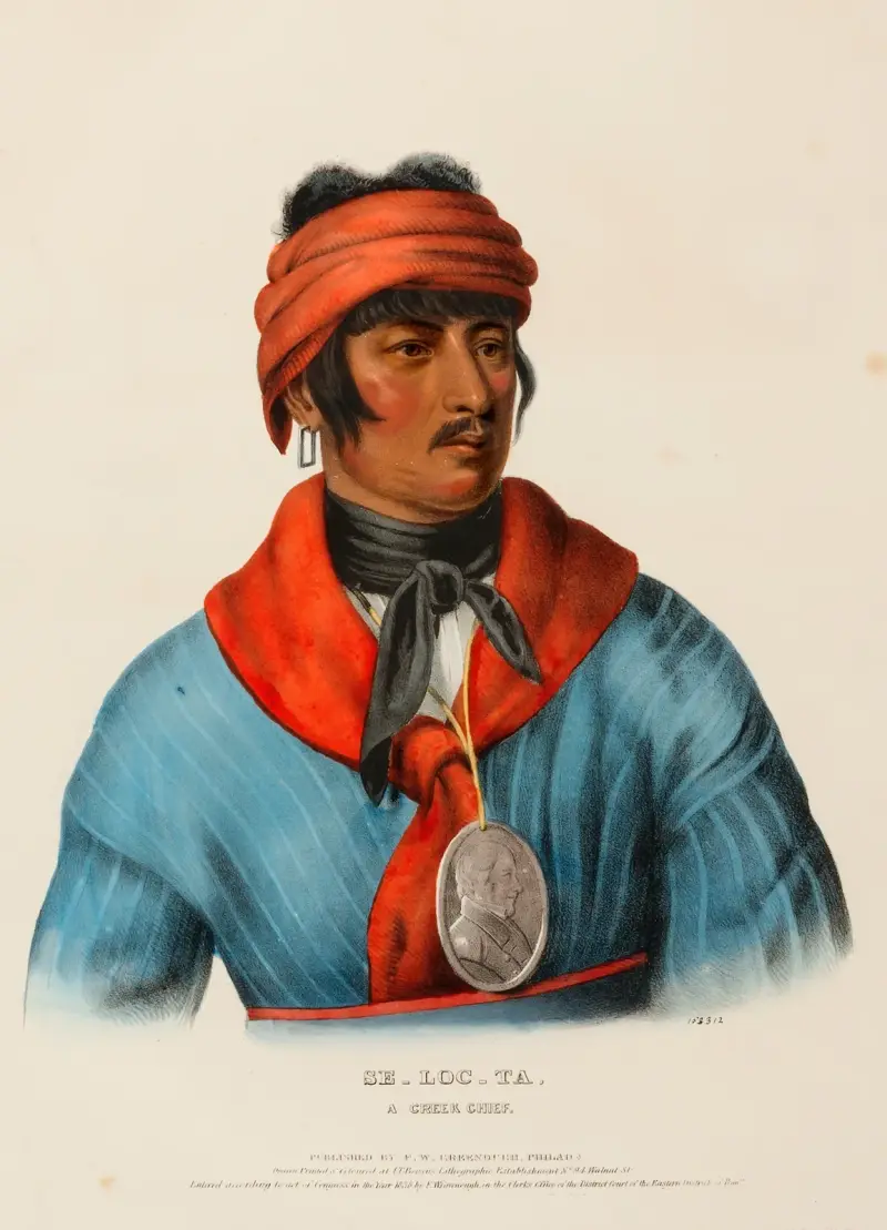 Se-Loc-Ta, A Creek Chief av Charles Bird King
