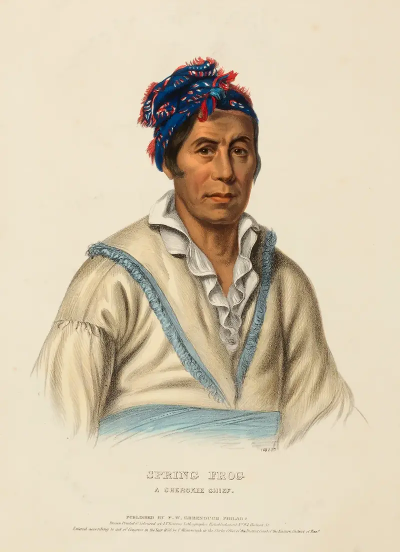 Spring Frog. Ein Cherokee-Häuptling von Charles Bird King