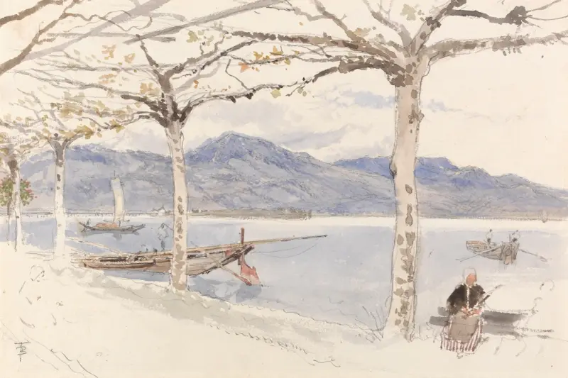 Lago Maggiore, Italien av Myles Birket Foster