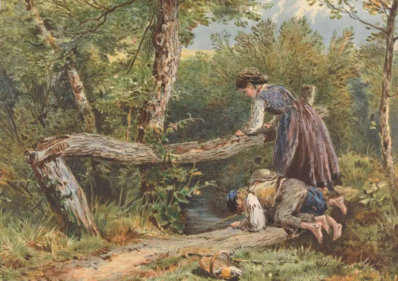 Junge Fischer von Myles Birket Foster