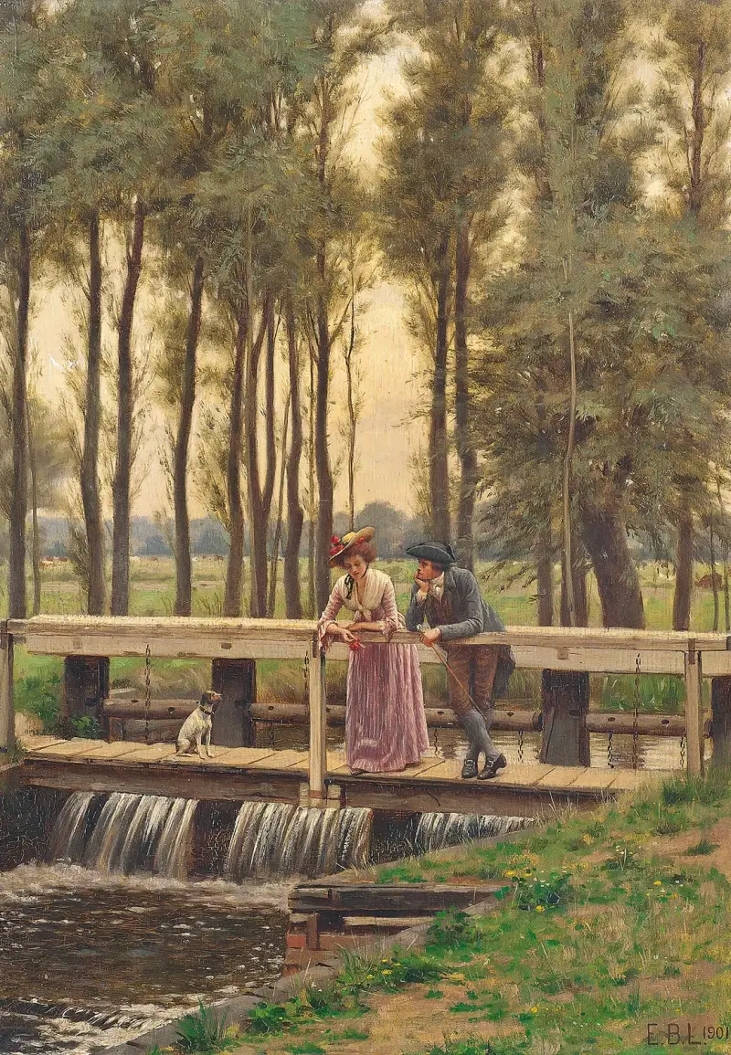 Tajná schůzka, Edmund Blair Leighton