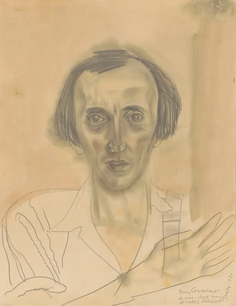 Portrait de Nicolas Evreinoff av Boris Grigoriev