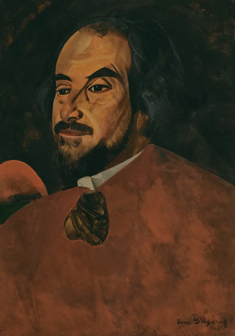 Porträtt av en skådespelare, sagd vara Nikolaj Alexandrov av Boris Grigoriev