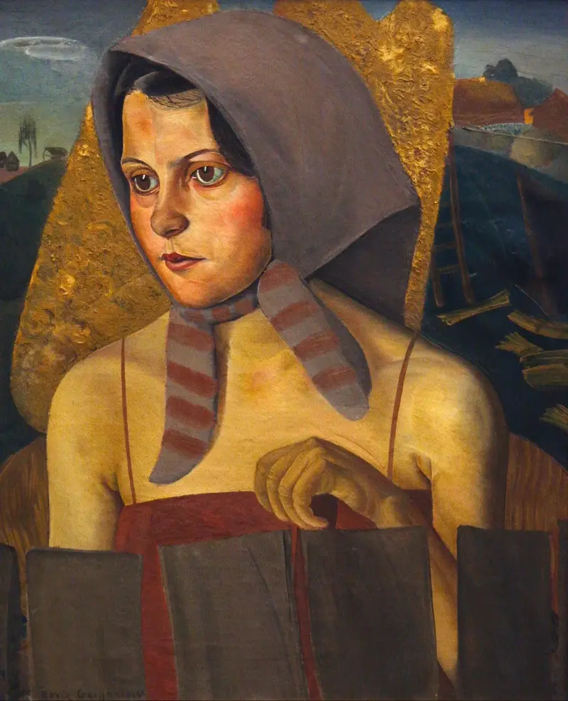 Russisches Bauernmädchen von Boris Grigoriev