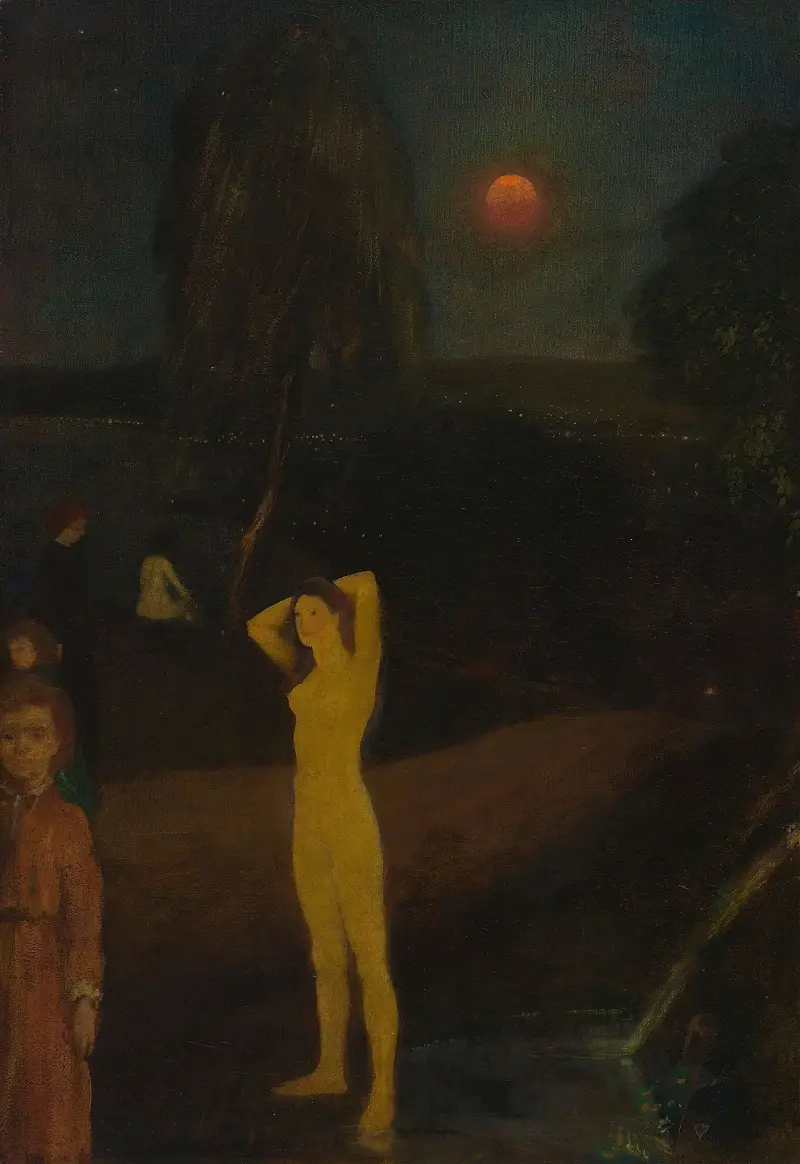 Pełny księżyc, Arthur Bowen Davies