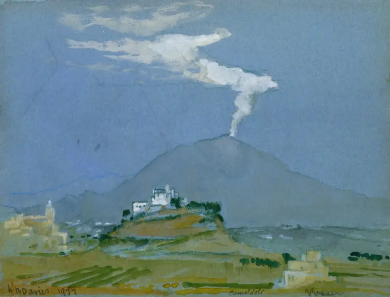Landscape (Camaldoli), 1911 av Arthur Bowen Davies