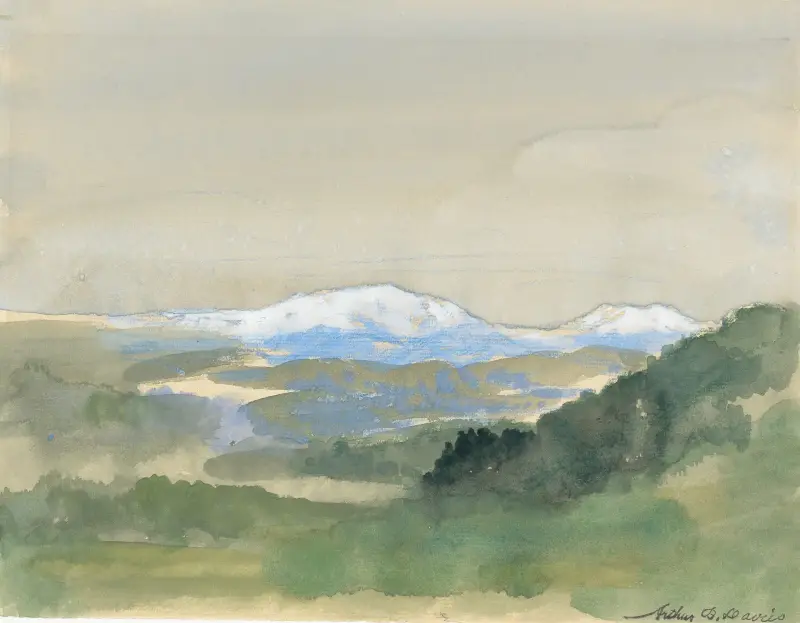 Pejzaż, nr 1, Arthur Bowen Davies
