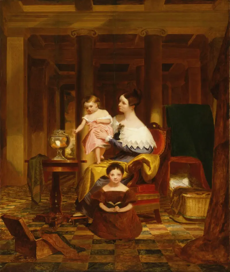 The Goldfish Bowl (Mrs. Richard Cary Morse and Family) av Samuel Finley Breese Morse