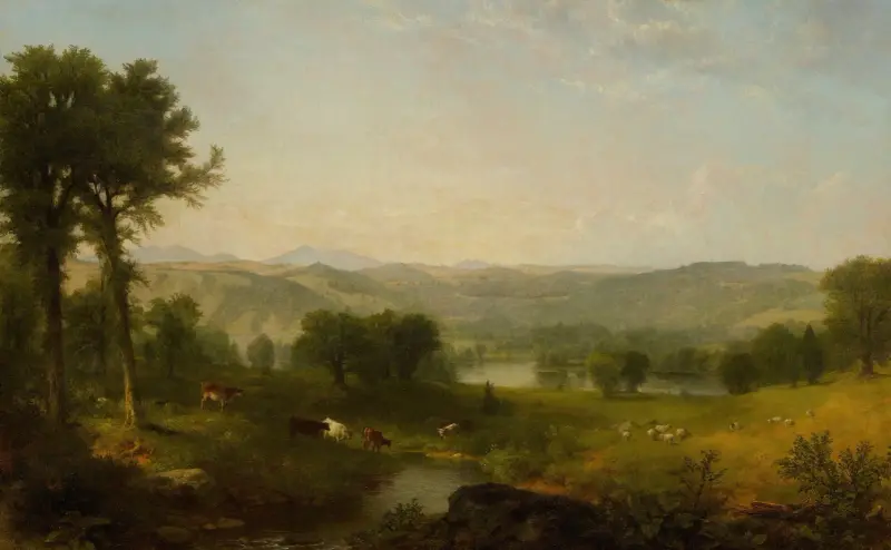 Pejzaż z krowami i owcami, Asher Brown Durand