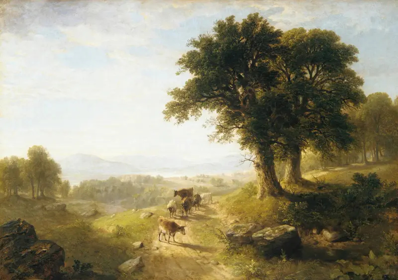 Scena nad rzeką, Asher Brown Durand