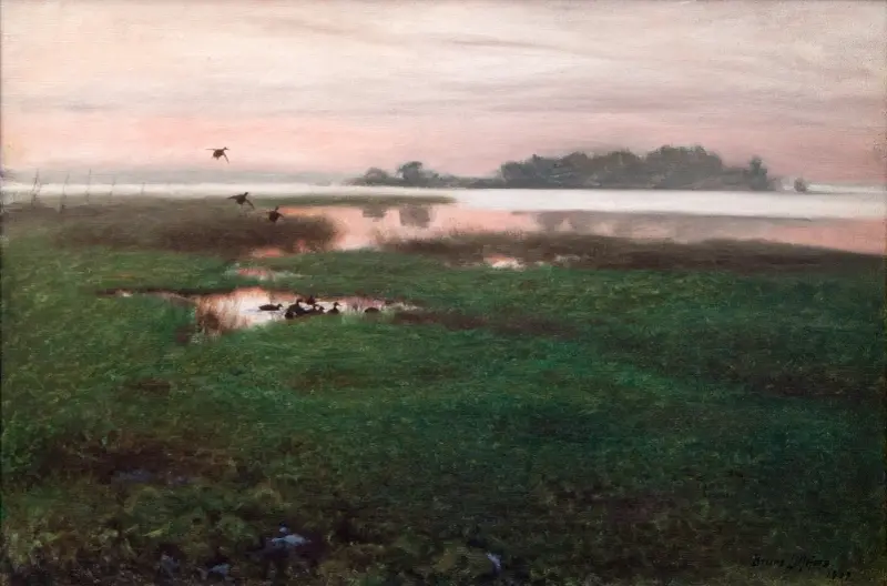 Abendlandschaft von Bruno Liljefors