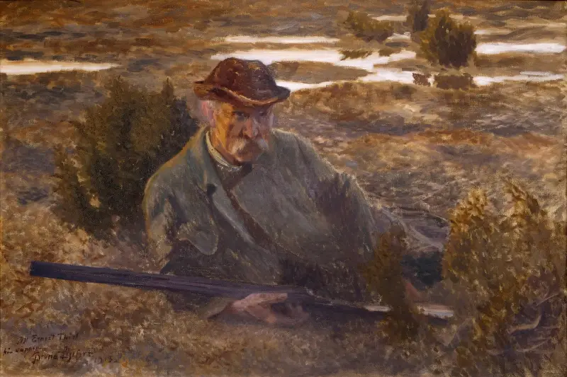 Selbstbildnis von Bruno Liljefors