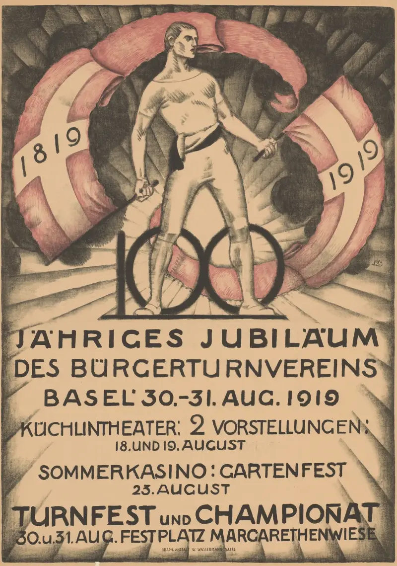 100-årsjubileum för Bürgerturnverein Basel – Turnfest och Championat av Burkhard Mangold